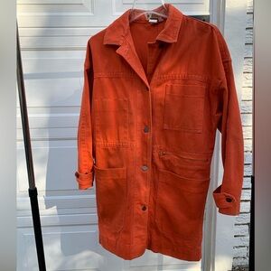 PRICE DROP Red-orange canvas chore jacket